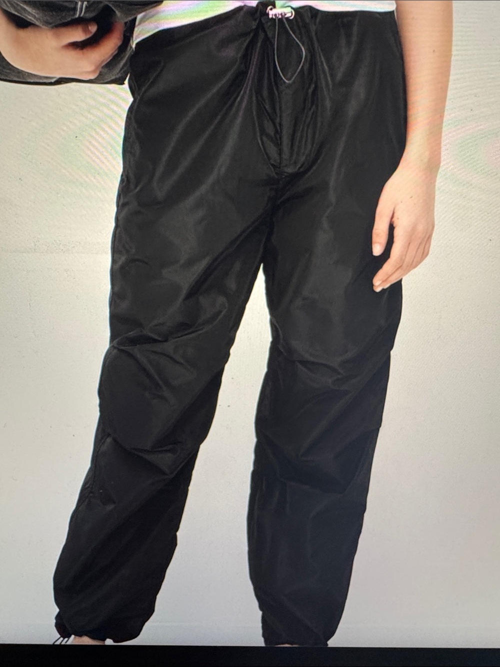 STAUD Black Lightweight Drawstring Pants
